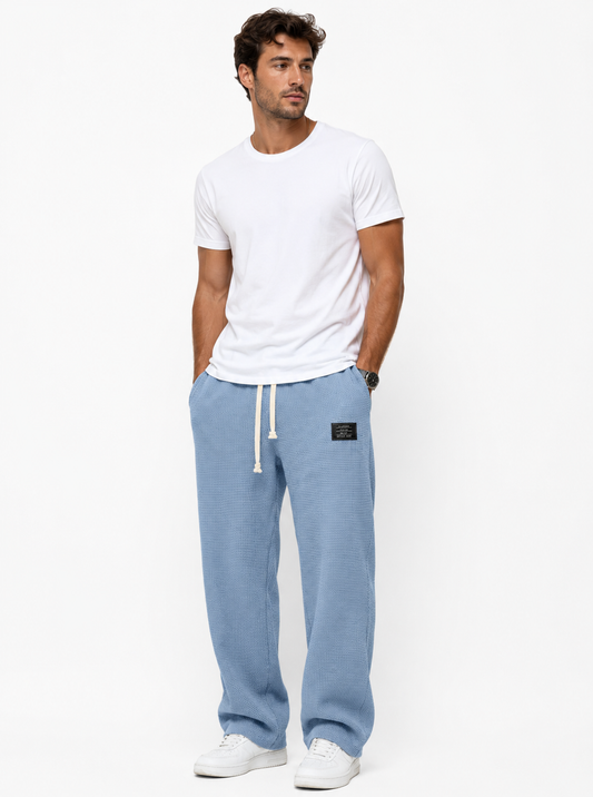 Hudson - Pantalones de punto gofre para hombres