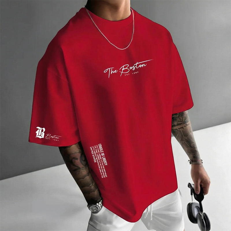 Essential | Camiseta urbana oversize con estampado gráfico