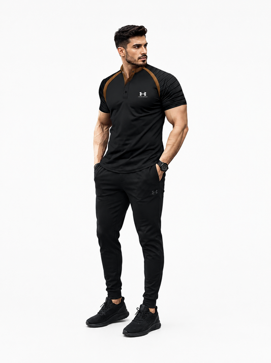 Hudson - Camiseta deportiva de manga corta para hombre