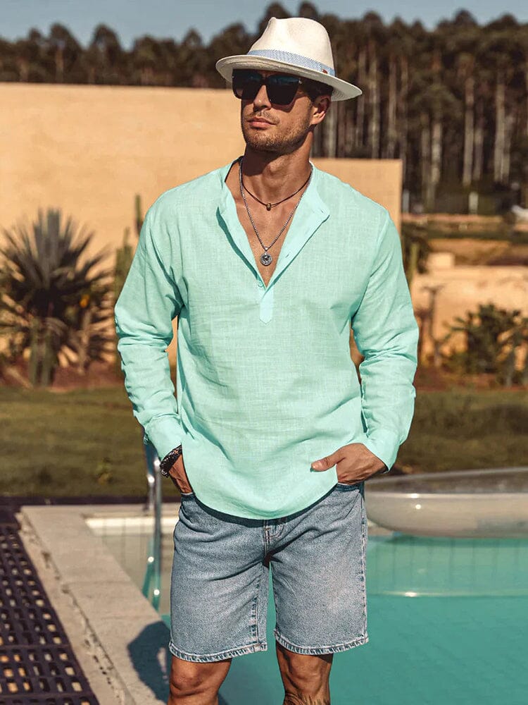 Varo | Camisa Henley de mezcla