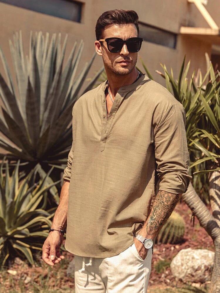 Varo | Camisa Henley de mezcla