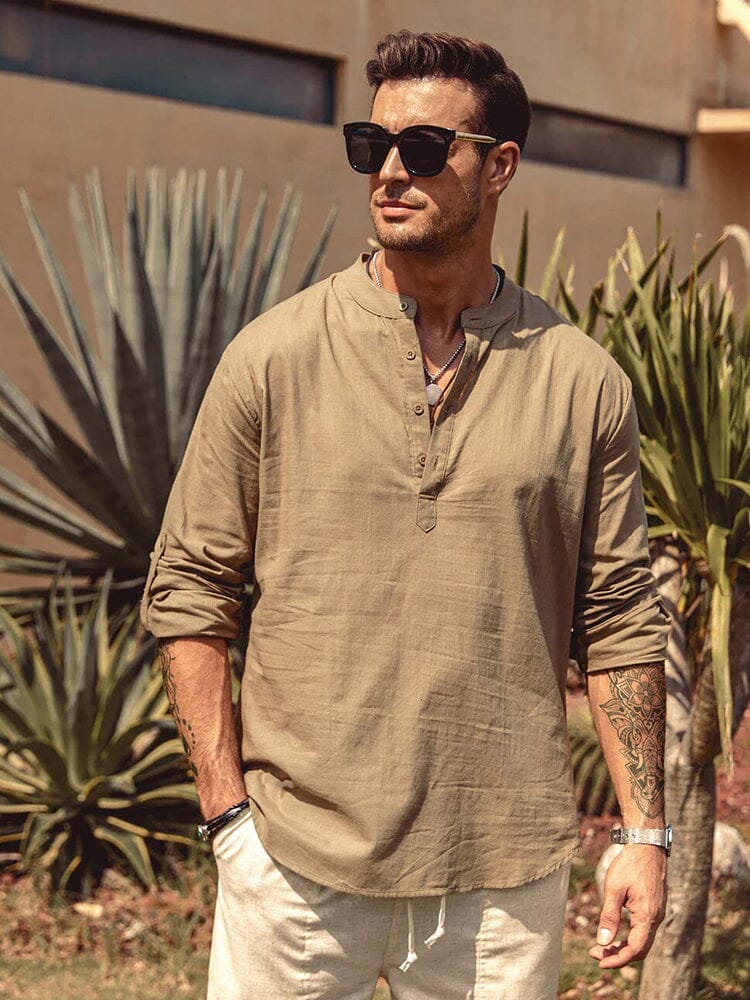 Varo | Camisa Henley de mezcla