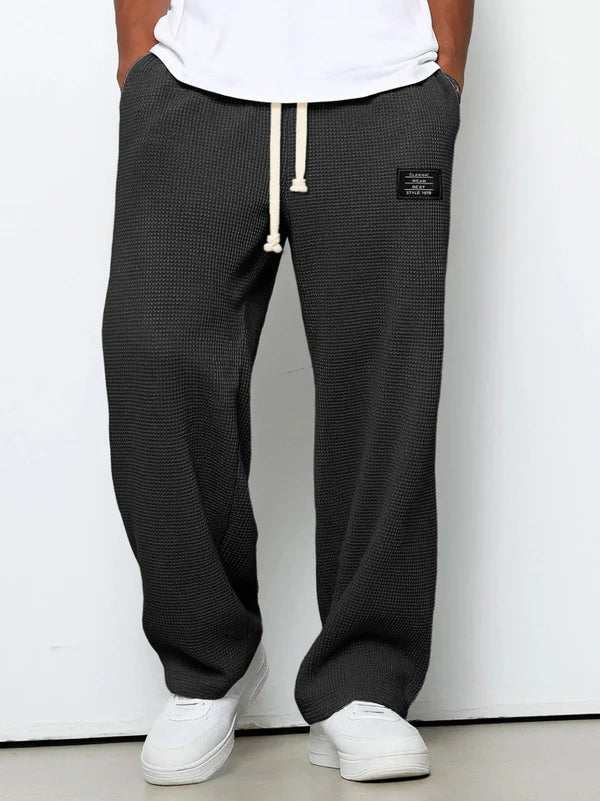 Hudson - Pantalones de punto gofre para hombres