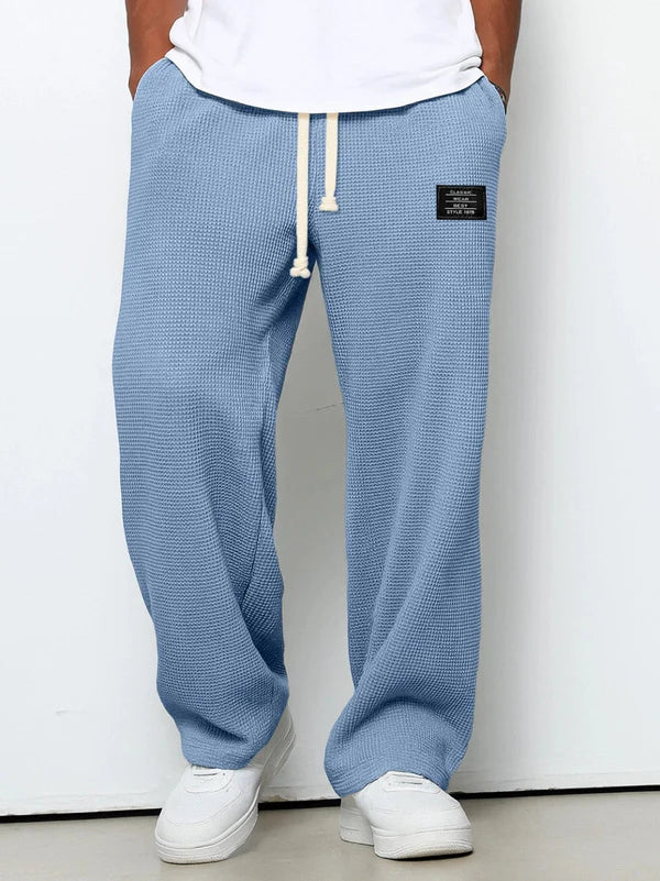 Hudson - Pantalones de punto gofre para hombres