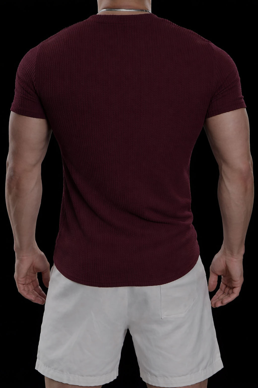 Harlem - Camiseta de cuello redondo con textura de alta calidad