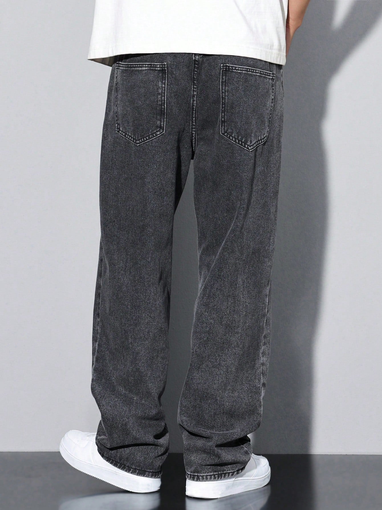 Oslo - Grey Spectrum Loose Straight Fit Jeans