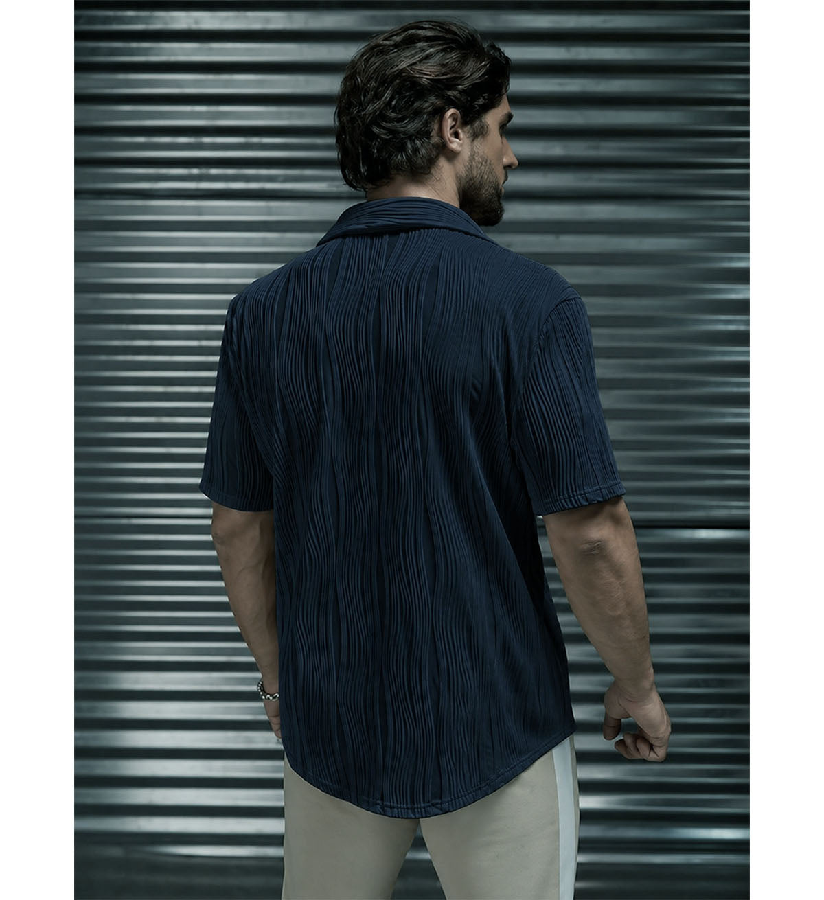 Verona - Camisa de punto fino y corte entallado