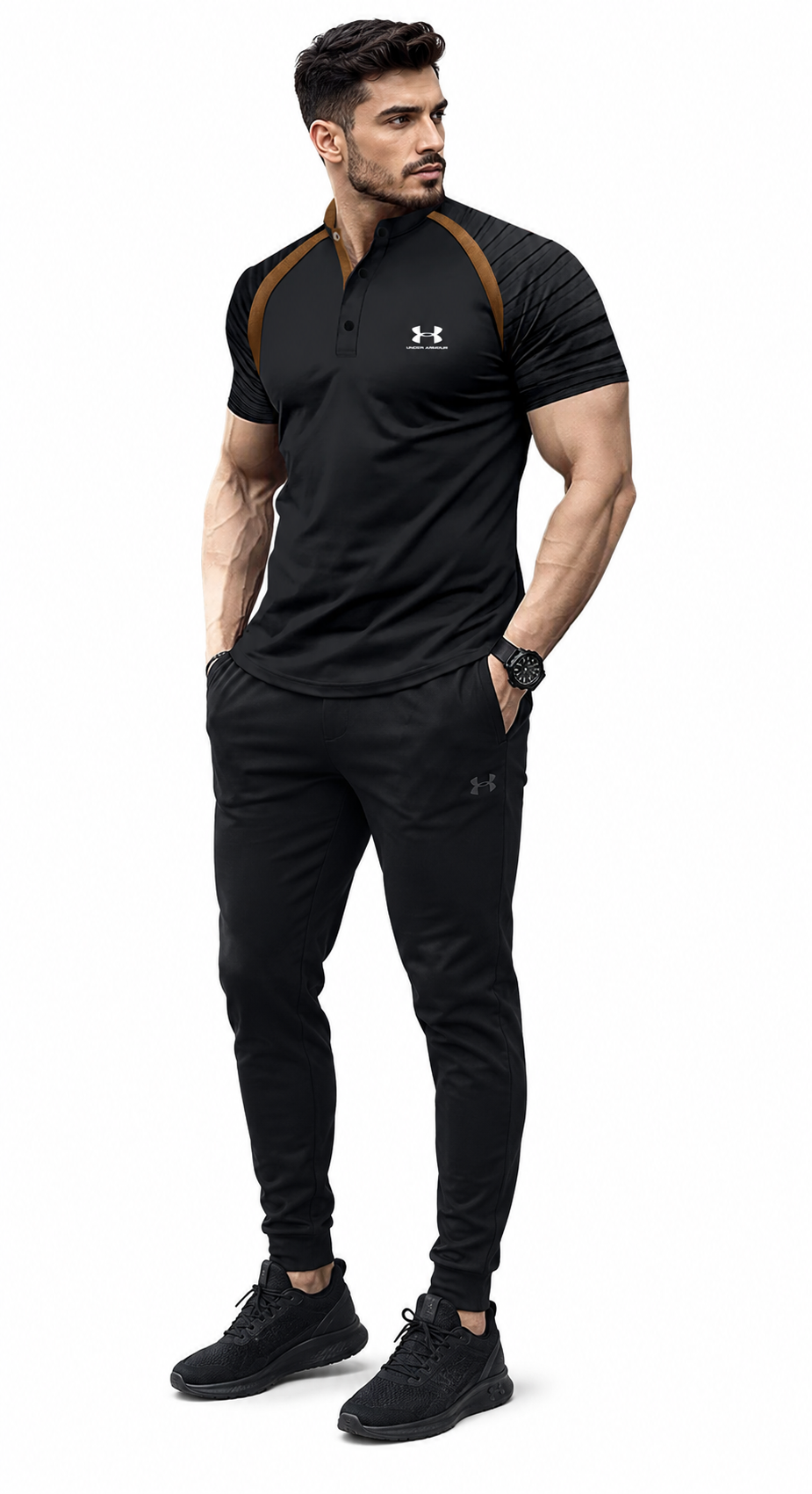 Hudson - Camiseta deportiva de manga corta para hombre
