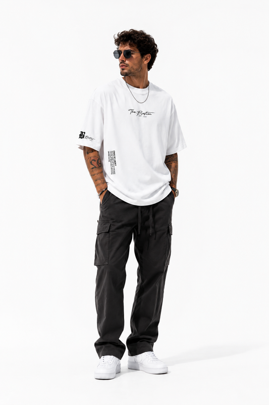 Essential | Camiseta urbana oversize con estampado gráfico