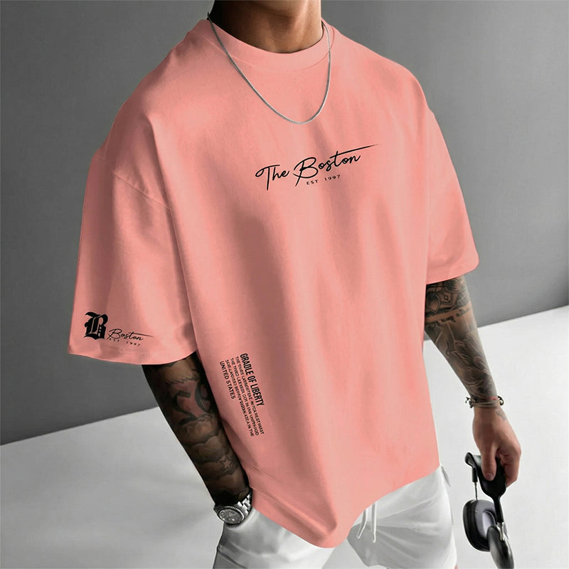 Essential | Camiseta urbana oversize con estampado gráfico