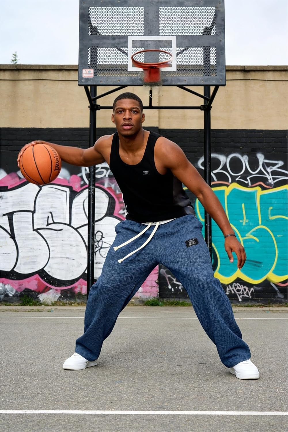 Hudson - Pantalones de punto gofre para hombres