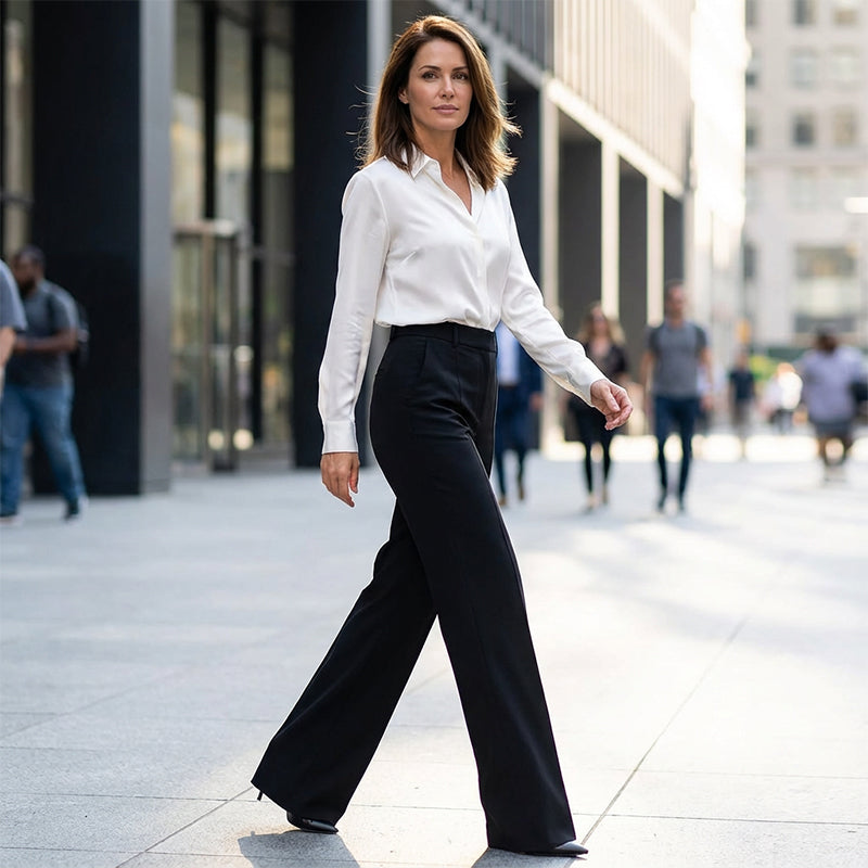 Étoile | Pantalones de traje de mujer de cintura alta